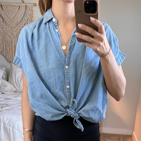 madewell chambray courier shirt